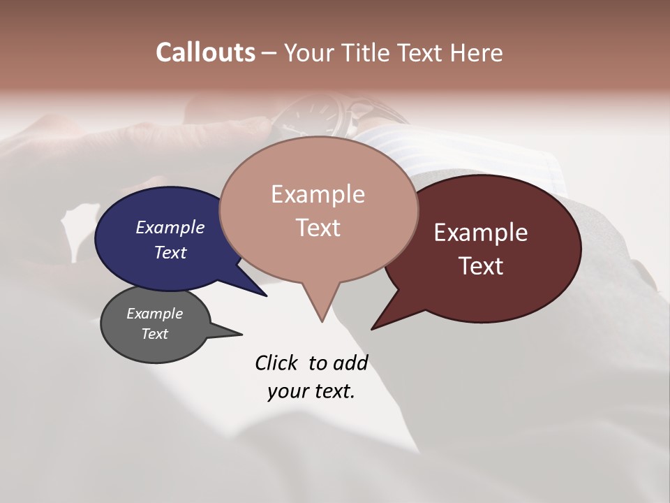 Clock Suit Business PowerPoint Template