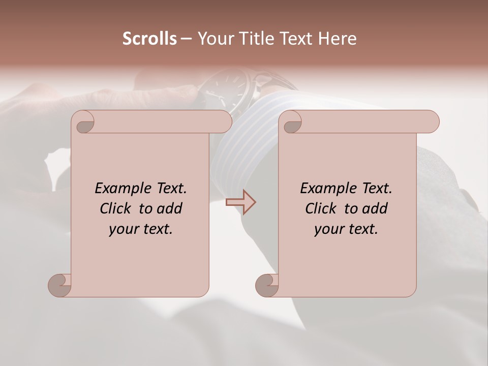 Clock Suit Business PowerPoint Template