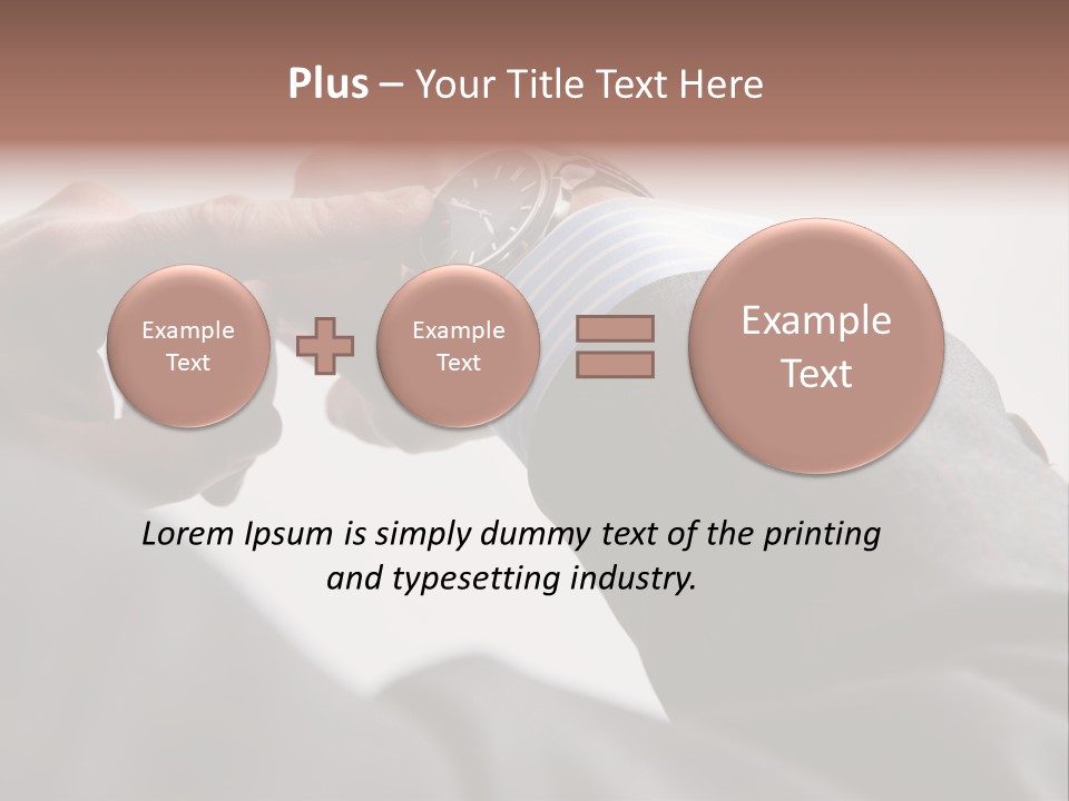 Clock Suit Business PowerPoint Template