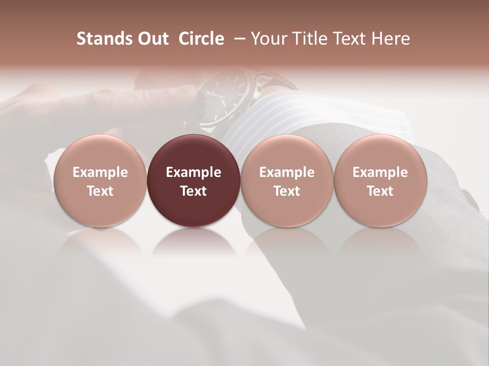 Clock Suit Business PowerPoint Template