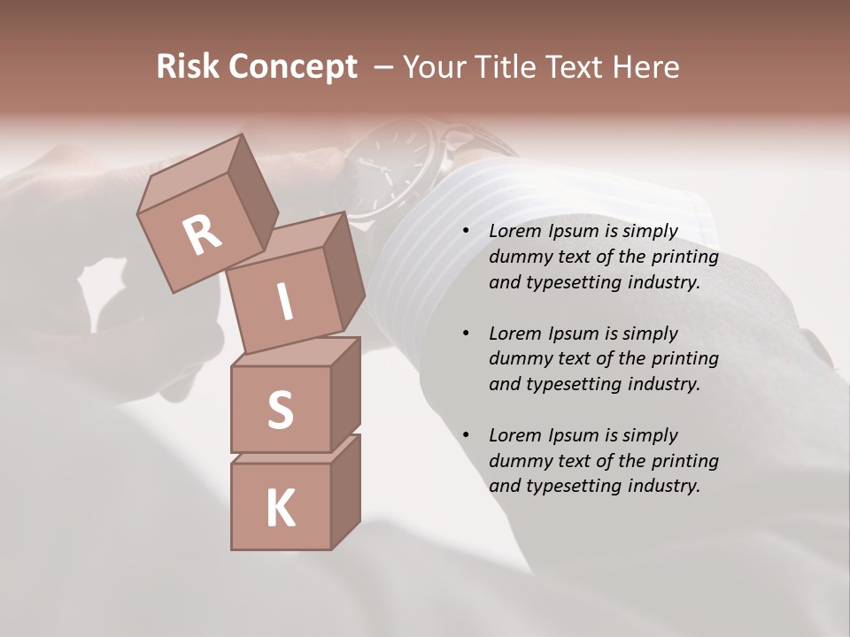 Clock Suit Business PowerPoint Template