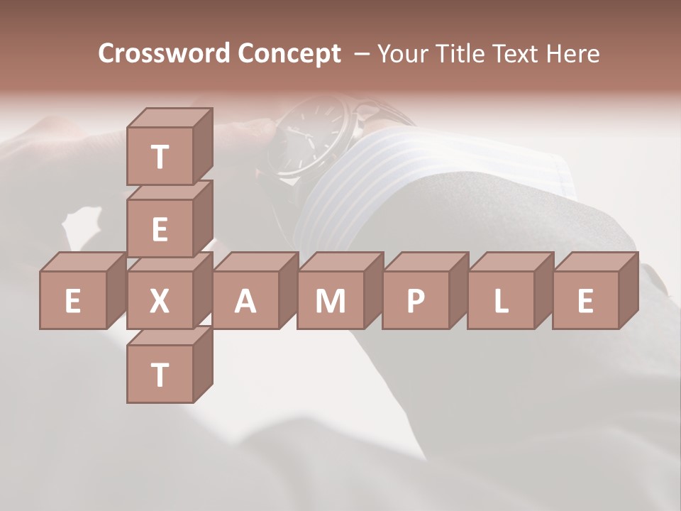 Clock Suit Business PowerPoint Template