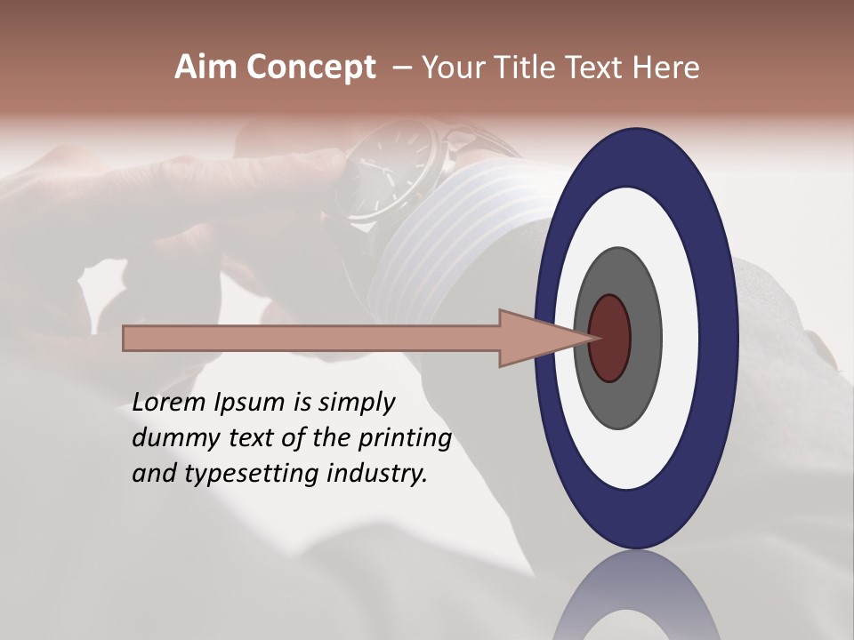 Clock Suit Business PowerPoint Template