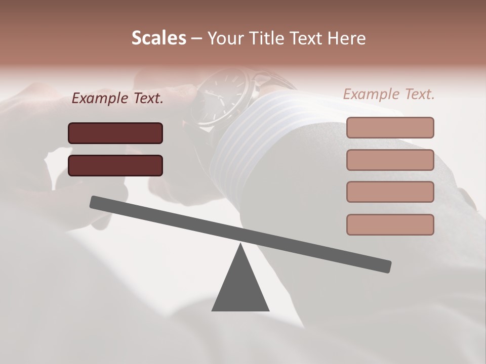 Clock Suit Business PowerPoint Template
