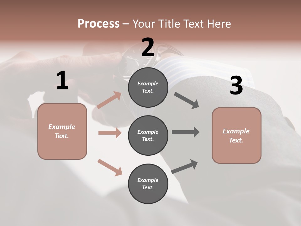 Clock Suit Business PowerPoint Template