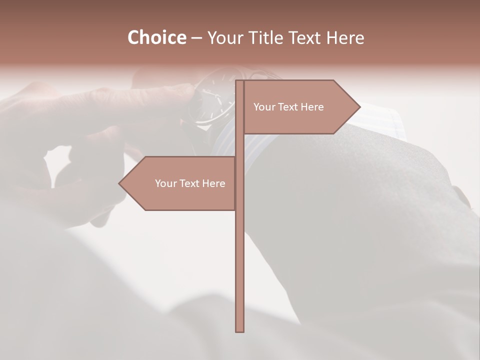 Clock Suit Business PowerPoint Template