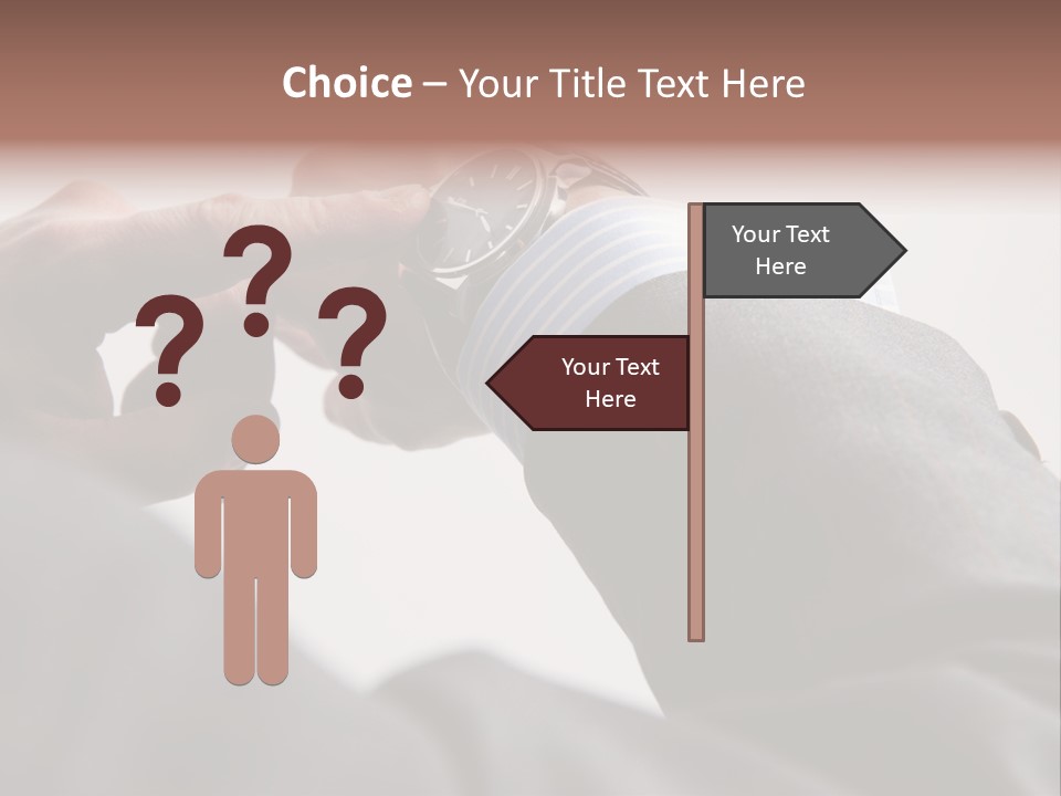 Clock Suit Business PowerPoint Template