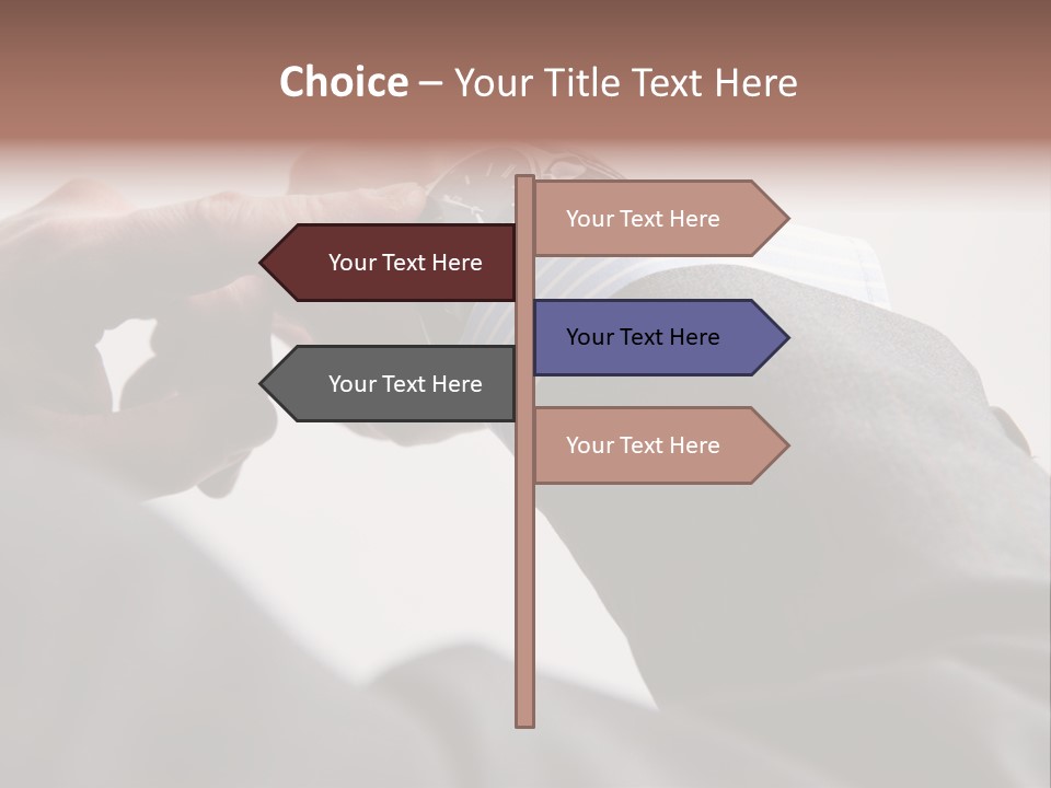 Clock Suit Business PowerPoint Template