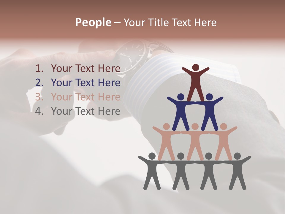 Clock Suit Business PowerPoint Template