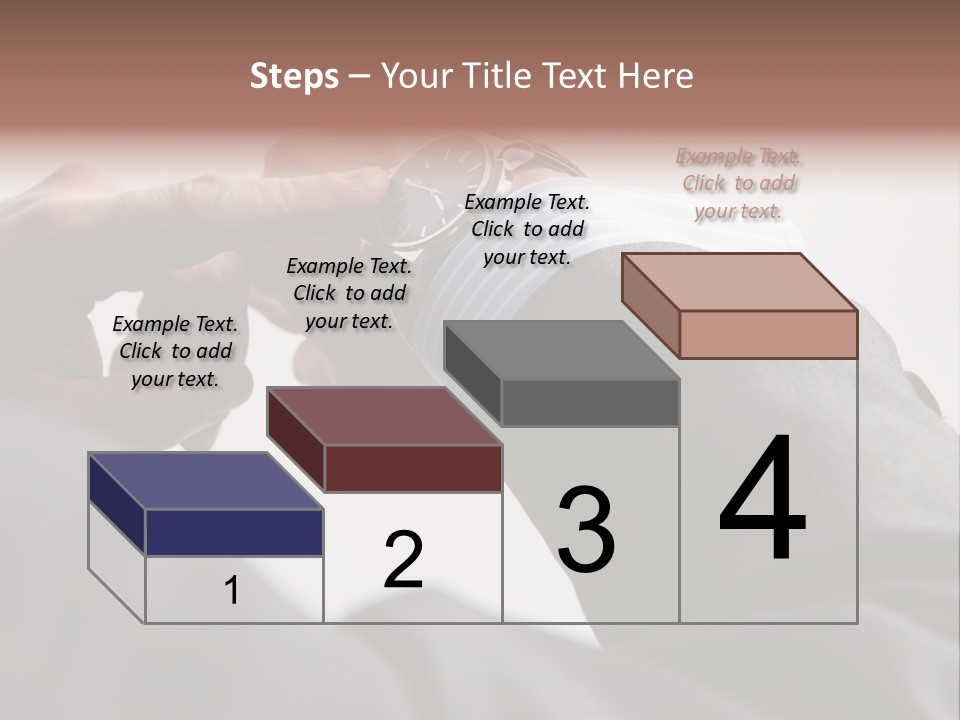 Clock Suit Business PowerPoint Template