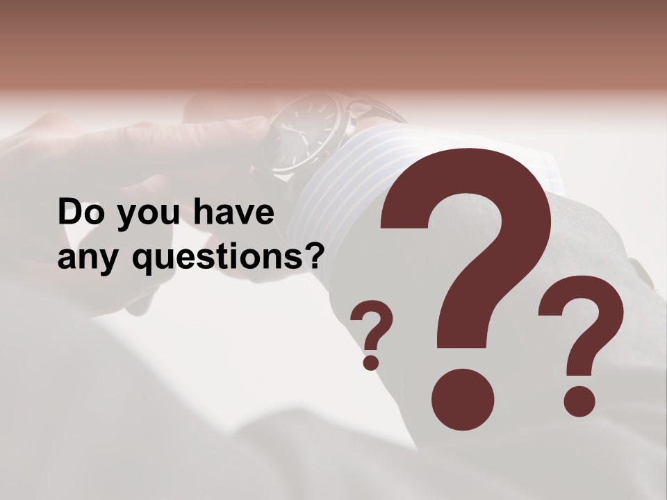 Clock Suit Business PowerPoint Template