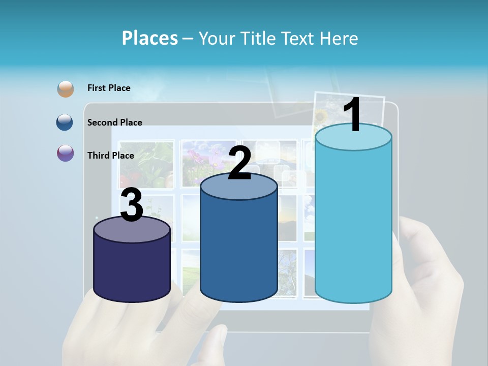 Phone Hand Digital PowerPoint Template