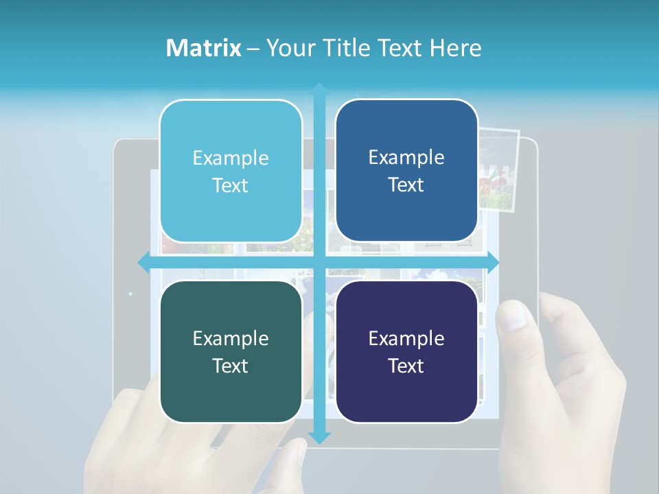 Phone Hand Digital PowerPoint Template
