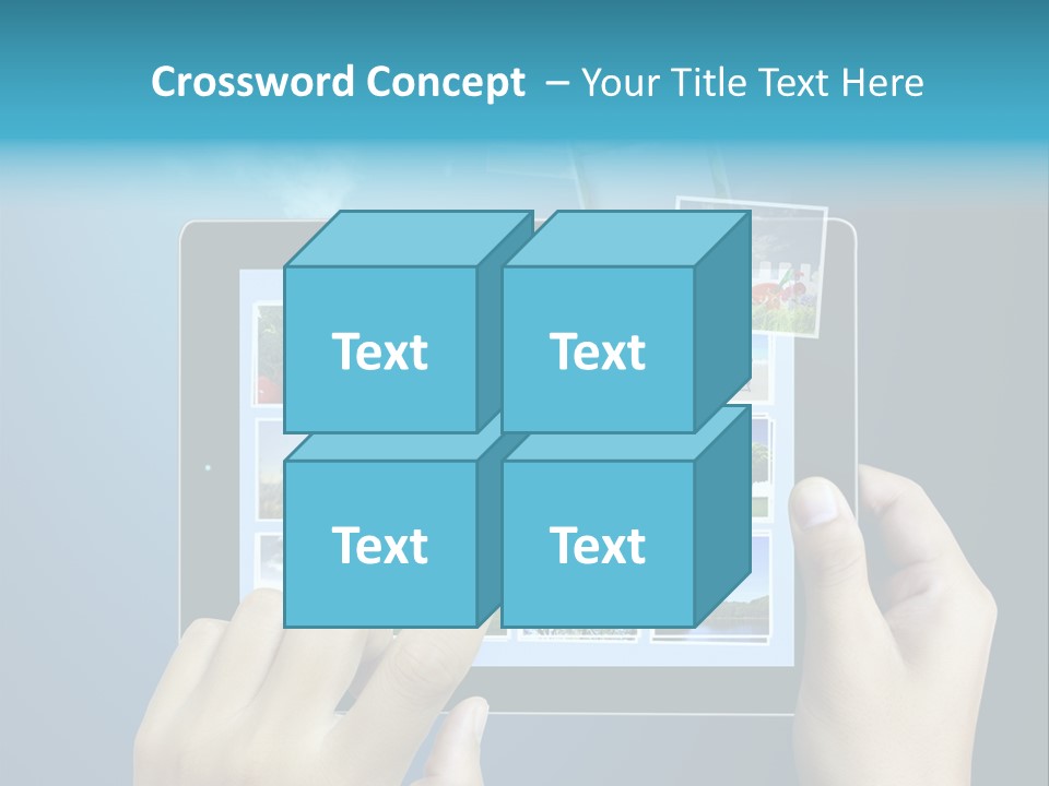 Phone Hand Digital PowerPoint Template
