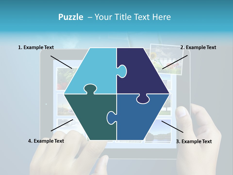 Phone Hand Digital PowerPoint Template