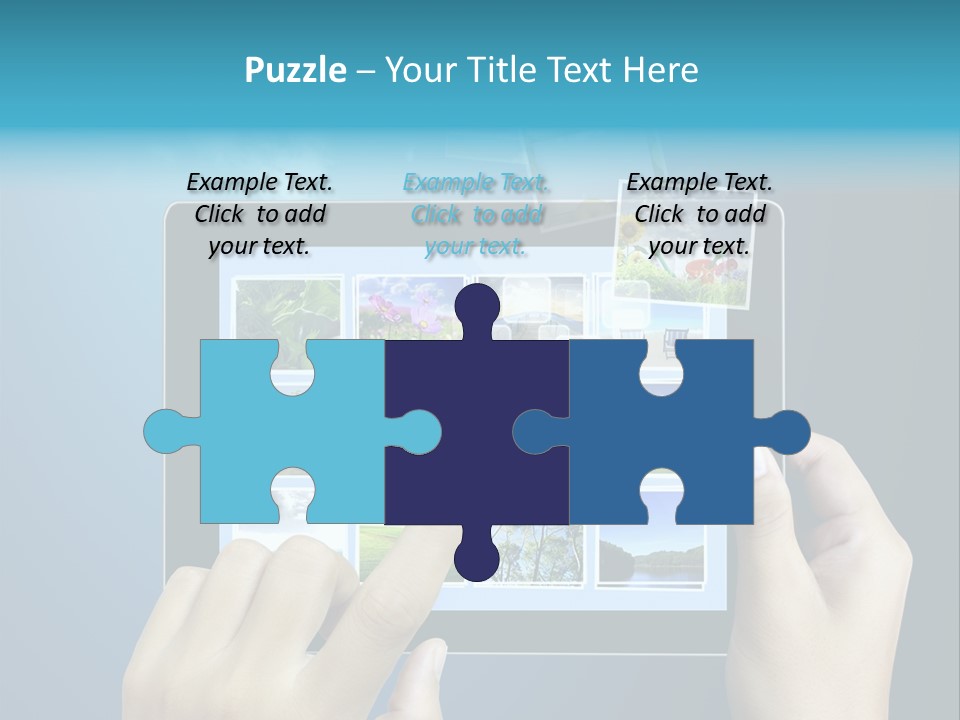 Phone Hand Digital PowerPoint Template