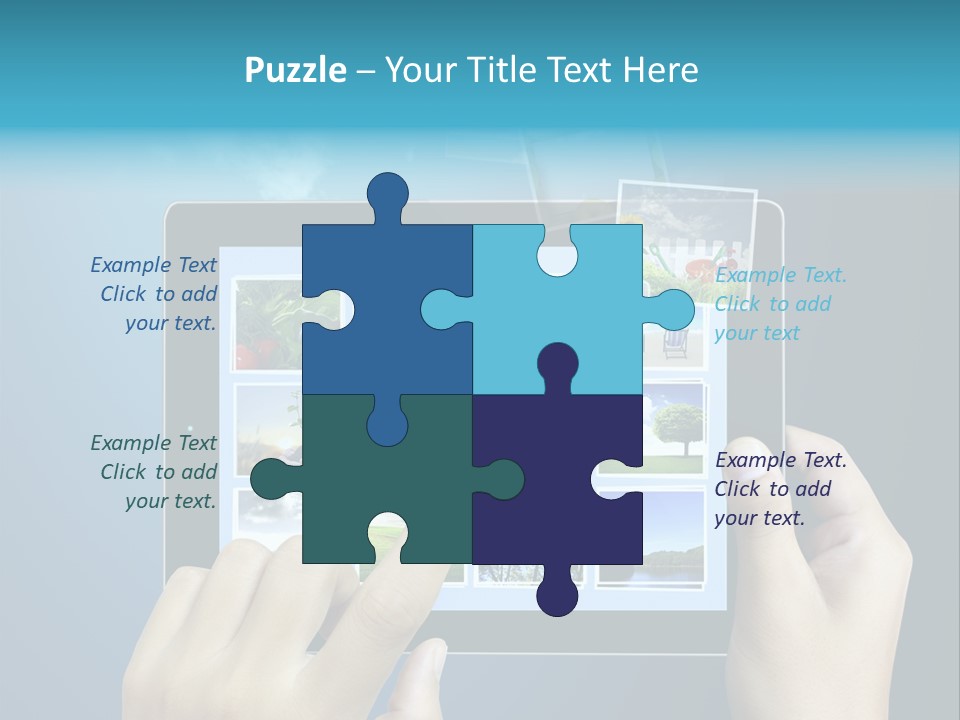 Phone Hand Digital PowerPoint Template