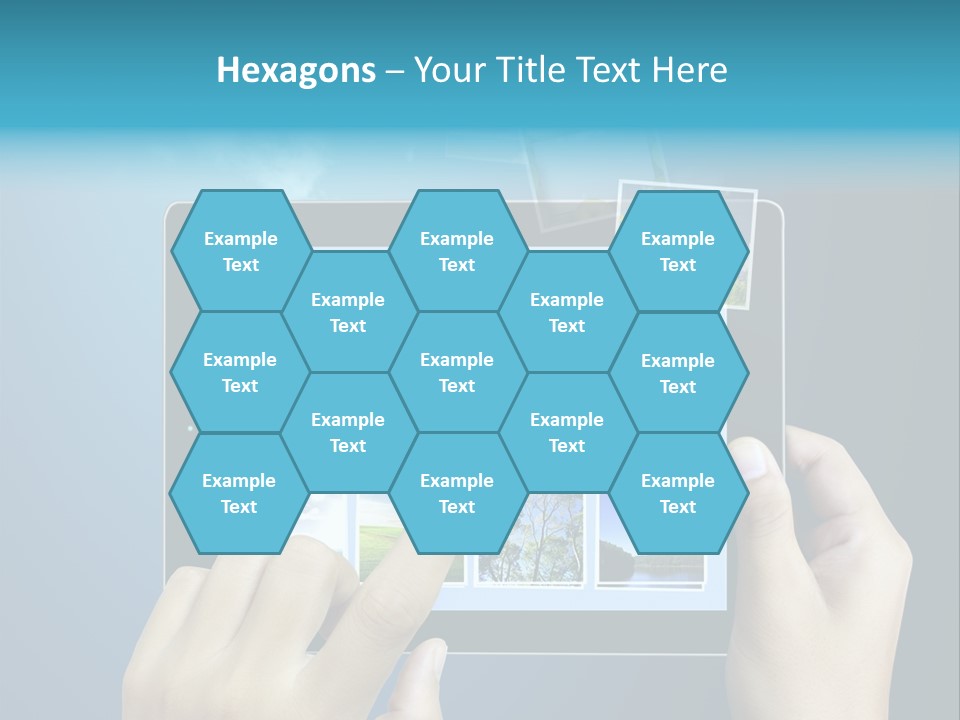 Phone Hand Digital PowerPoint Template
