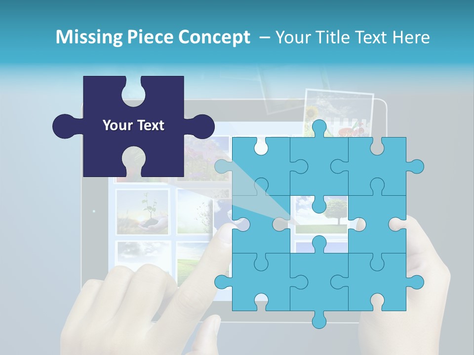 Phone Hand Digital PowerPoint Template