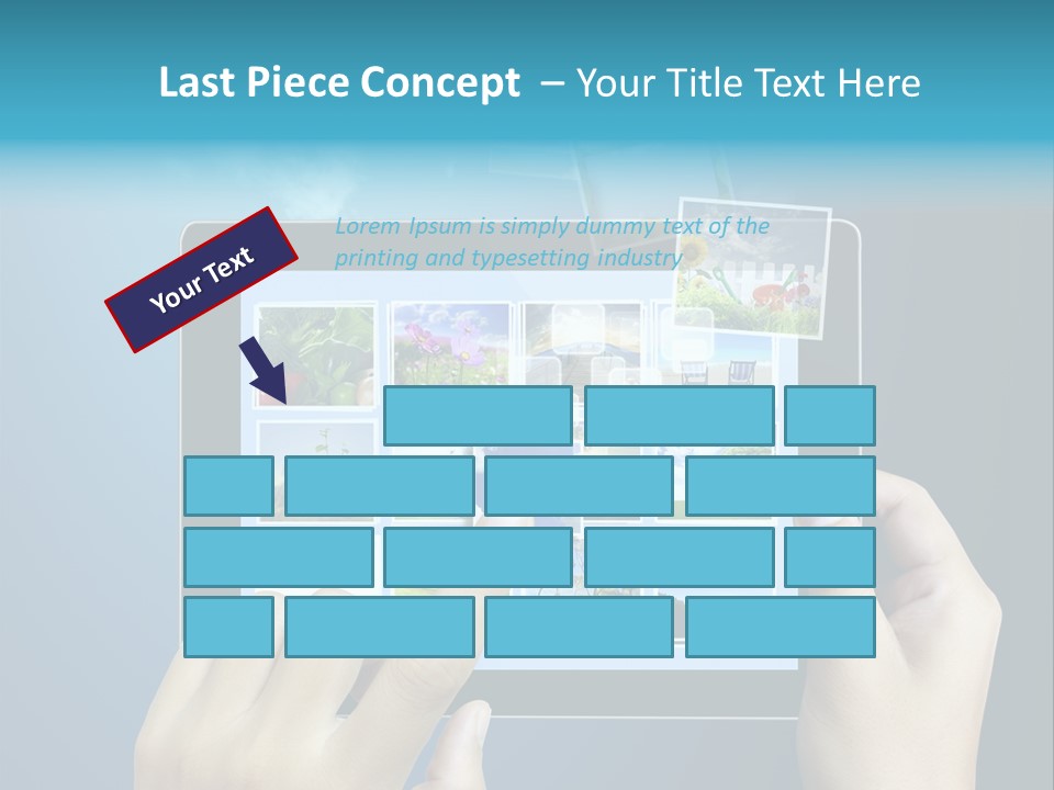 Phone Hand Digital PowerPoint Template