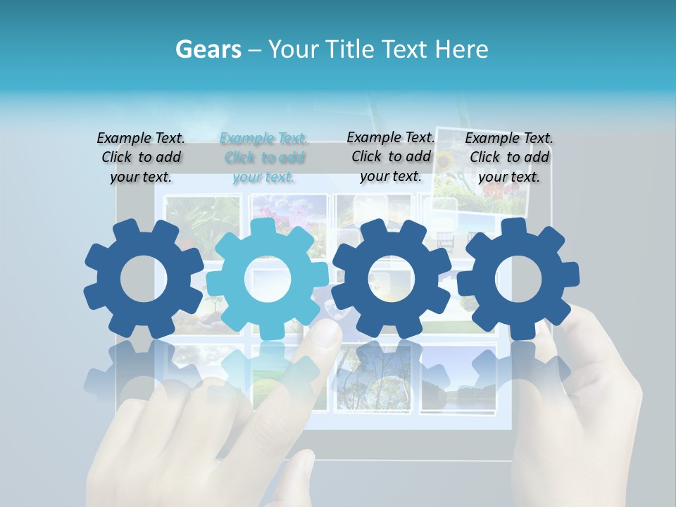 Phone Hand Digital PowerPoint Template