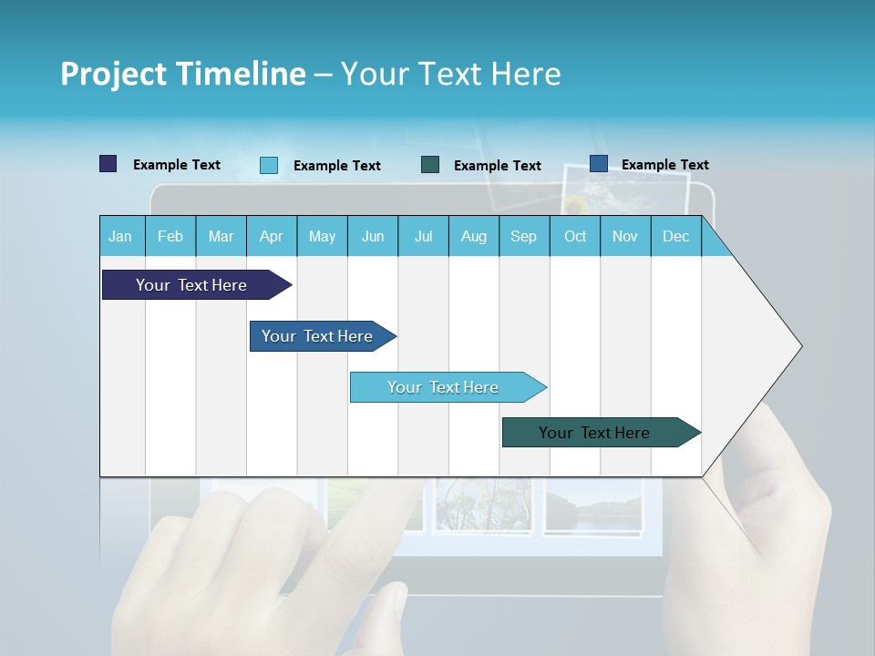 Phone Hand Digital PowerPoint Template