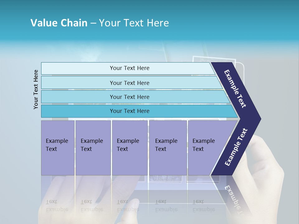 Phone Hand Digital PowerPoint Template