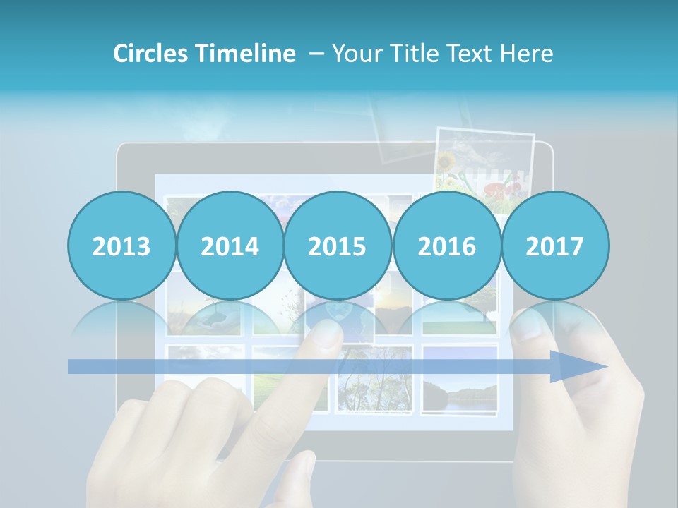 Phone Hand Digital PowerPoint Template