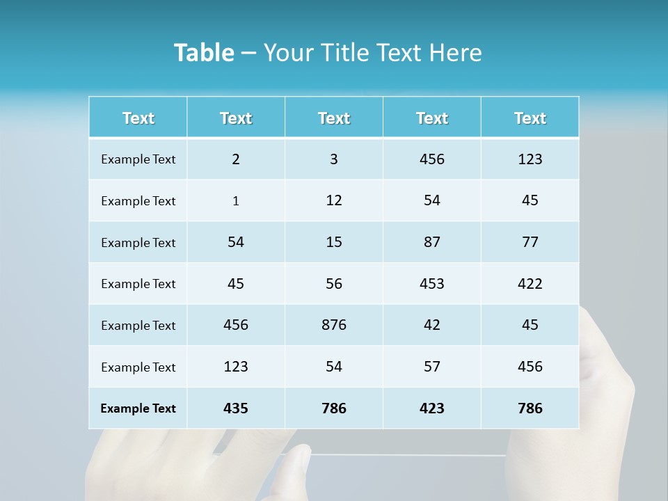 Phone Hand Digital PowerPoint Template