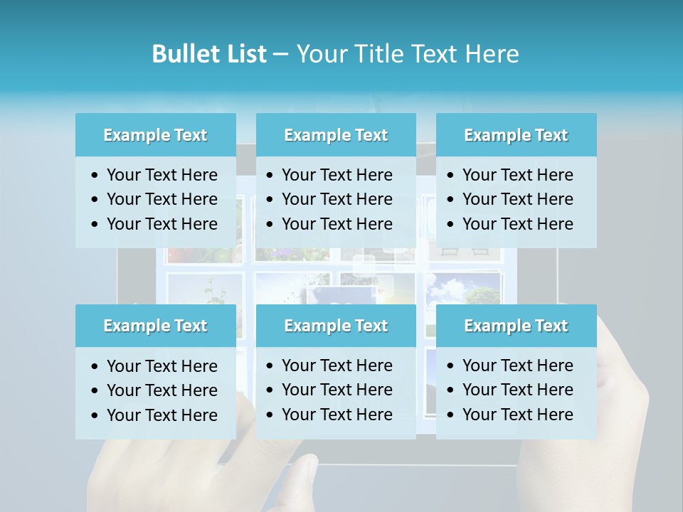 Phone Hand Digital PowerPoint Template