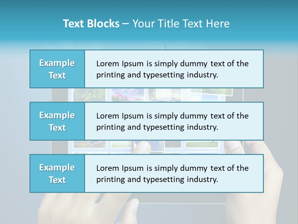 Phone Hand Digital PowerPoint Template