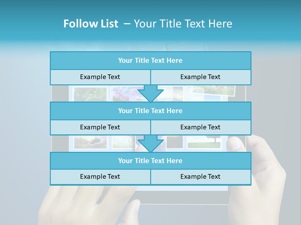 Phone Hand Digital PowerPoint Template