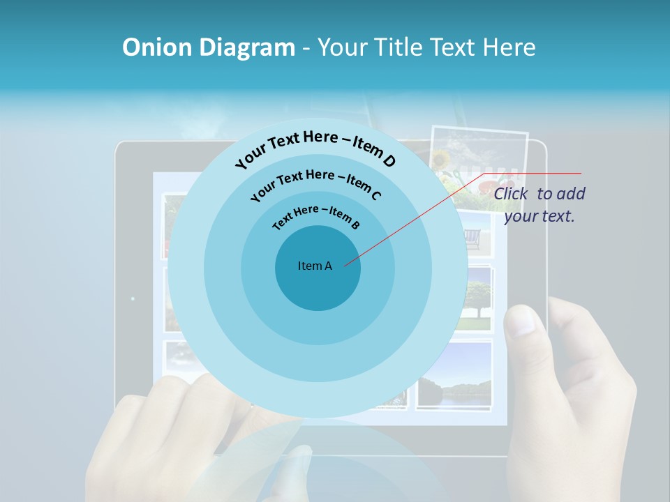 Phone Hand Digital PowerPoint Template