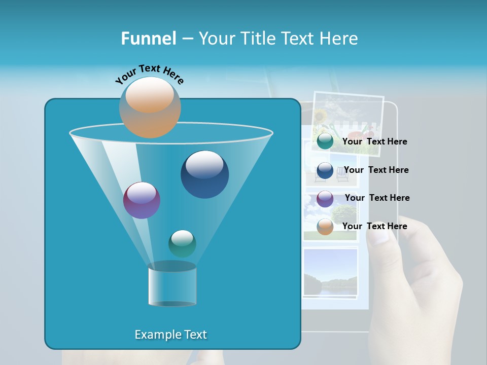 Phone Hand Digital PowerPoint Template