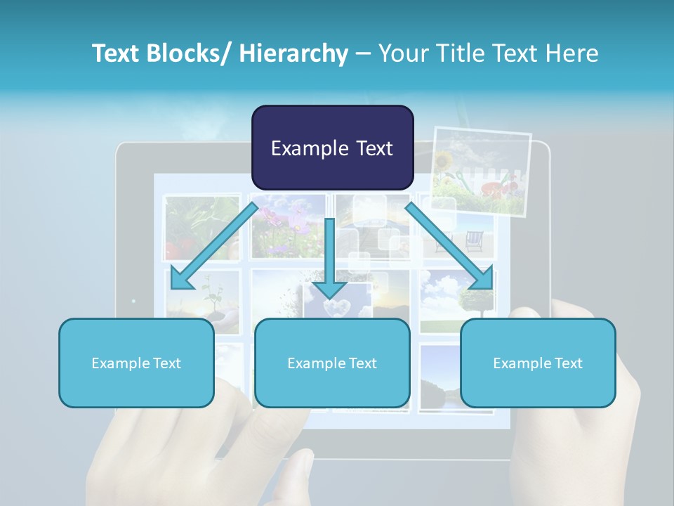 Phone Hand Digital PowerPoint Template