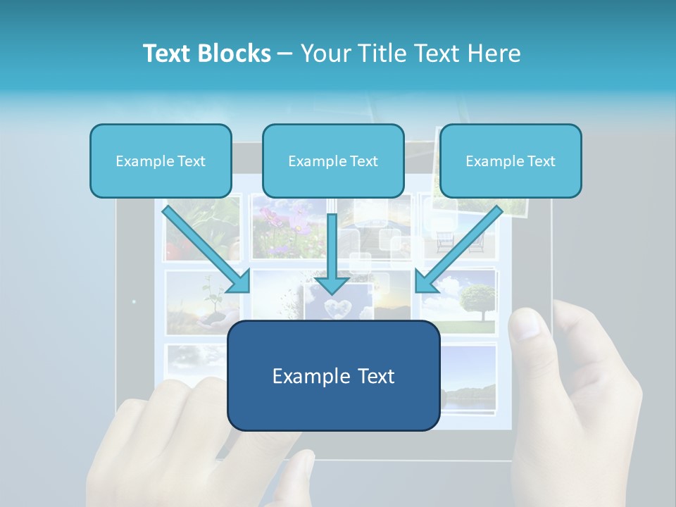 Phone Hand Digital PowerPoint Template