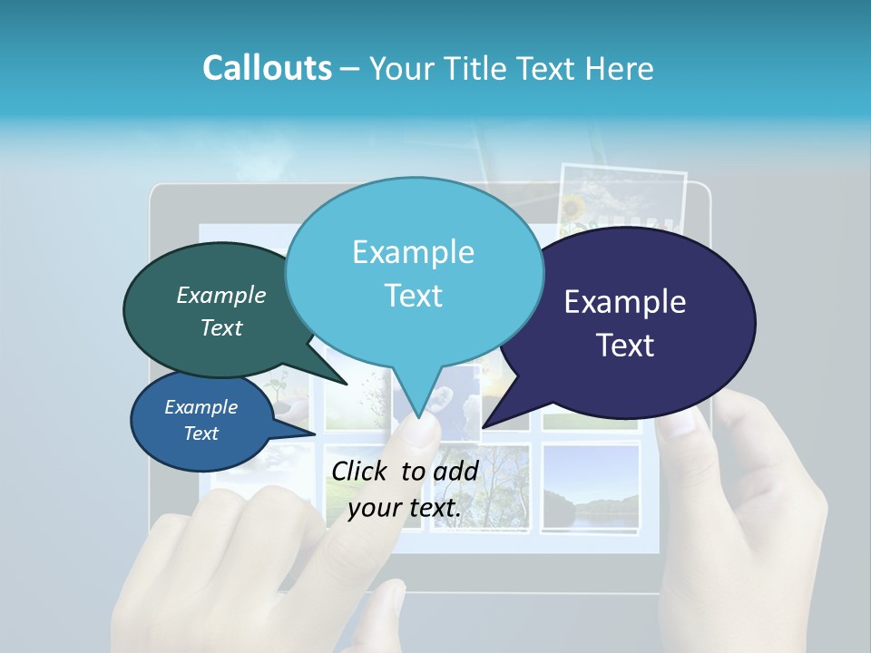 Phone Hand Digital PowerPoint Template