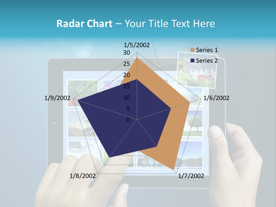 Phone Hand Digital PowerPoint Template