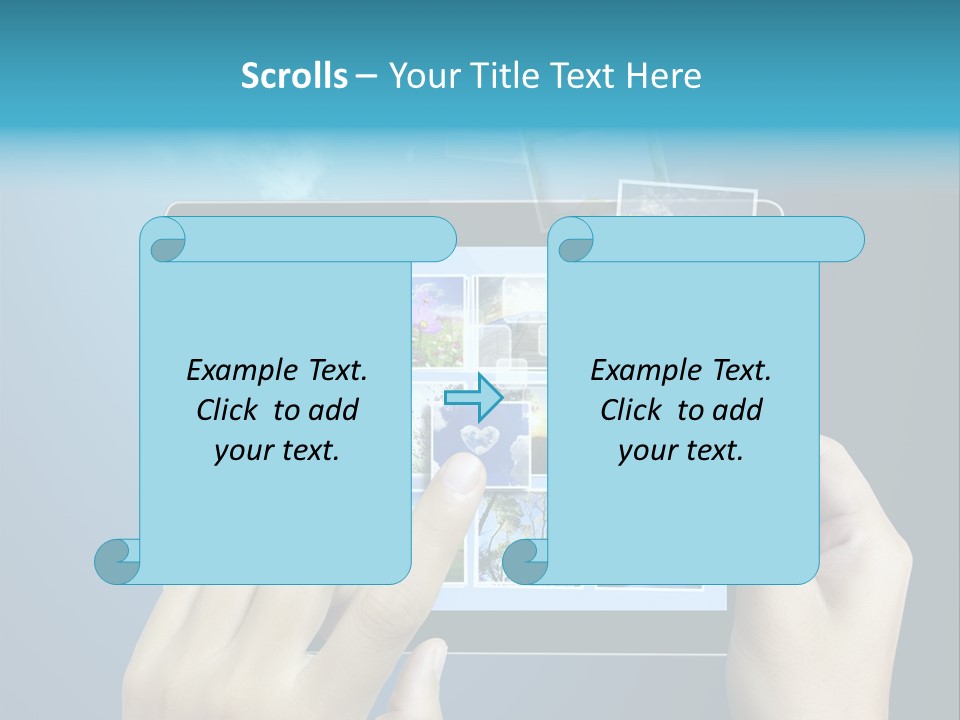 Phone Hand Digital PowerPoint Template
