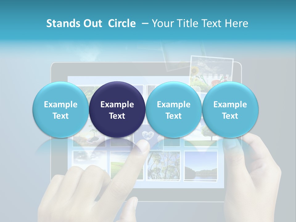 Phone Hand Digital PowerPoint Template