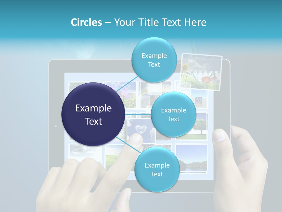 Phone Hand Digital PowerPoint Template