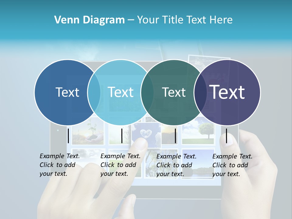 Phone Hand Digital PowerPoint Template