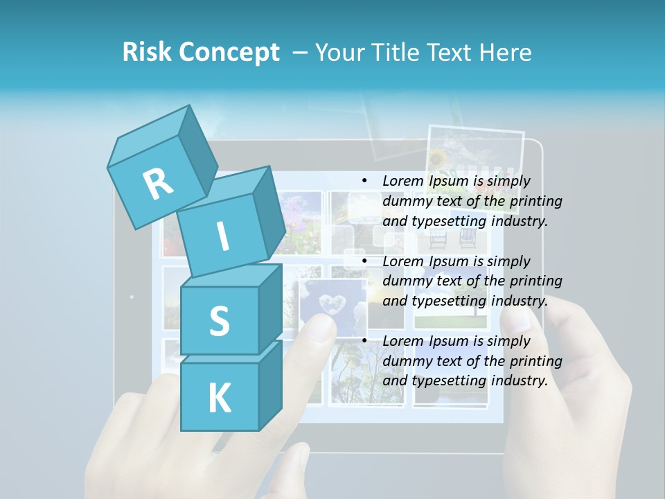 Phone Hand Digital PowerPoint Template