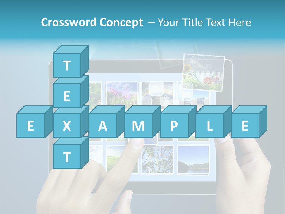 Phone Hand Digital PowerPoint Template