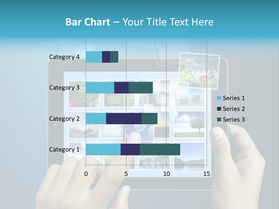 Phone Hand Digital PowerPoint Template