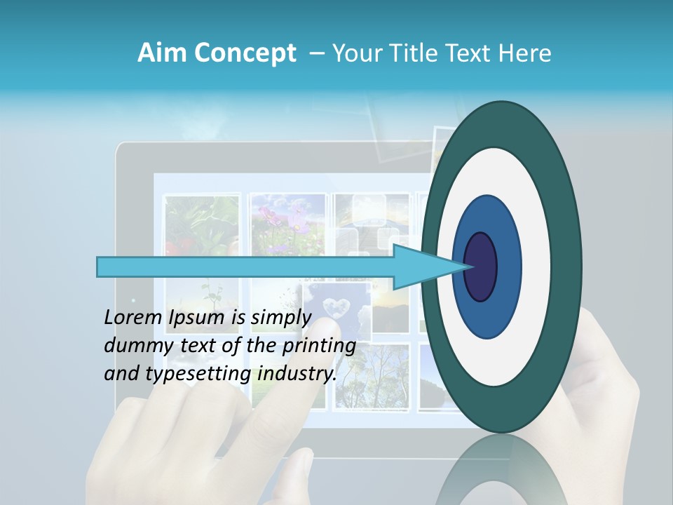 Phone Hand Digital PowerPoint Template