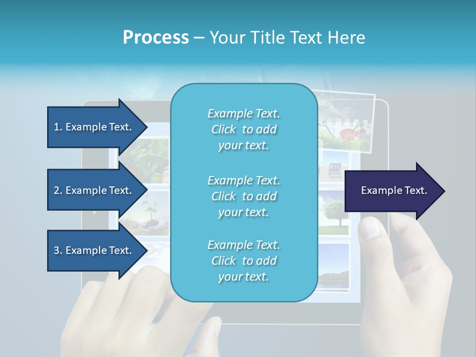 Phone Hand Digital PowerPoint Template