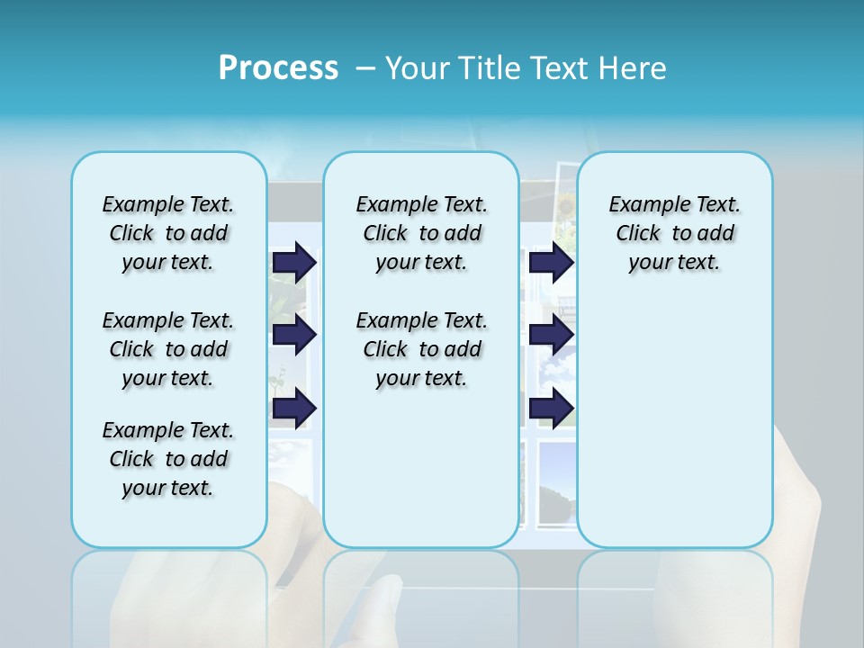 Phone Hand Digital PowerPoint Template