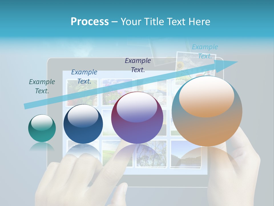 Phone Hand Digital PowerPoint Template