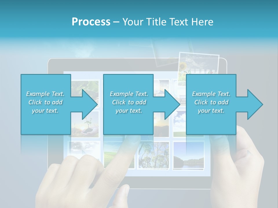 Phone Hand Digital PowerPoint Template